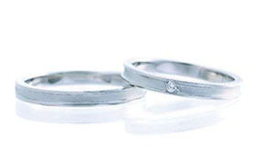 結婚指輪　ペアリング　K10ホワイトゴールド　6万円台