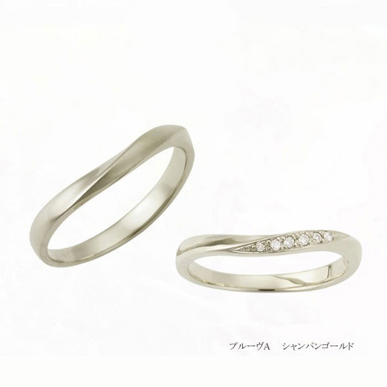 結婚指輪プルーヴ　K10シャンパンゴールド　3万円台